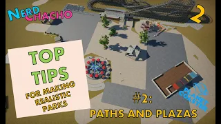 #2 -Paths and Plazas - Planet Coaster Tutorial - Realistic Looking Parks in Planet Coaster