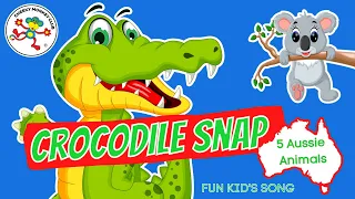 Crocodile Snap Australian Animals | Counting from 5 | Nursery Rhymes and Songs | Cheeky Monkey Club