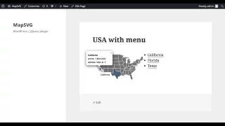 MapSVG 2.x tutorial: interactive vector map with menu in WordPress