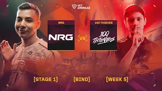 NRG vs 100 Thieves - VCT Americas Stage 1 - W5D2 - Map 2