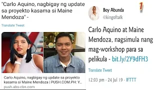 LATEST UPDATE'S "SA ISA PA NGA WITH FELLINGS"CARLO MALAPIT NA RAW ANG FIRTS SHOOTING NILA NI MENGGAY