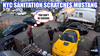 NYC Sanitation Worker Scratches Mustang