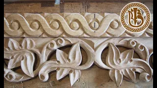 Wood carving  Резьба по дереву  Плетенка