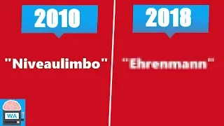 Das Jugendwort des Jahres (von 2008-2018)