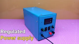 How to Make Variable Power Supply at Home || 1-24V | 0-10A