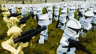 1 Million LEGO Clone Army VS 1 Million LEGO Droid Army... - UEBS 2: Star Wars Mod