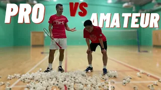Can An Amateur Badminton Player Survive Professional Training For 1 Day?!