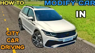 How To Custom Modify Cars In City Car Driving #youtube  #citycardrivingmods #gameplay #viralgame