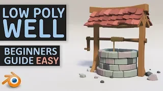 Create A Low Poly Well | Beginners Tutorial | Blender 2.8 | Easy