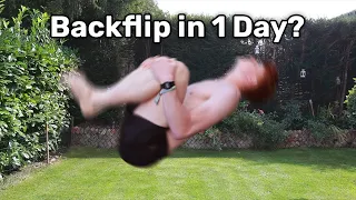 Can You Learn To Backflip In a Day?