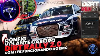 Como configurar seu Volante Caseiro no DiRT RALLY 2.0 + Force Feedback funcionando | 2023