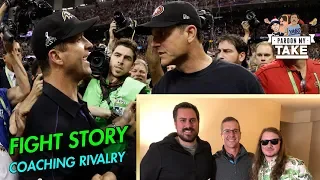 John Harbaugh tells a story about a time Jim Almost Killed Him