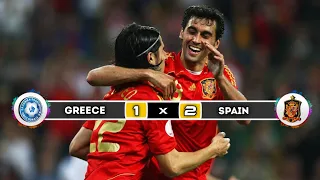 Spain 🇪🇸 × 🇬🇷 Greece | 2 × 1 | HIGHLIGHTS | All Goals | Euro 2008