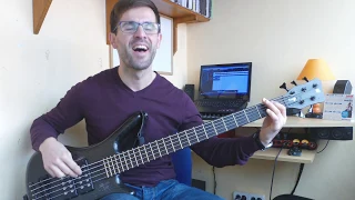 Queen - Radio GaGa - Live Aid 1985 (Two Minutes_Bass Cover)