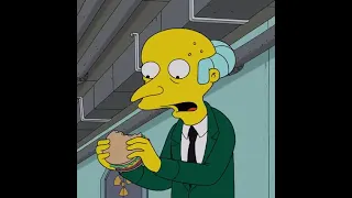 The Simpsons Mr. Burns Discovers Burgers