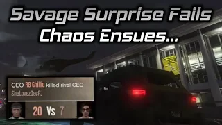 GTA Online: A Savage Surprise Attack Falls Short... Chaos Ensues...