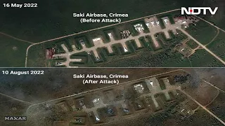 Satellite Pics Show Russian Airbase Before And After Suspected Ukrainian Attack