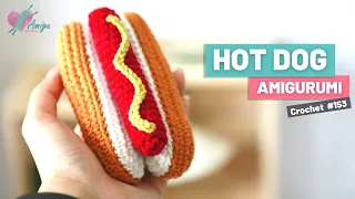 #153 | Crochet Hotdog Amigurumi | How to Crochet Cake amigurumi | Free Pattern | AmiguWorld