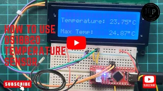 how to use DS18B20 Temperature Sensor | Interfacing ds18b20