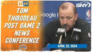 Tom Thibodeau comments on Knicks winning 'wild' finish to go up 2-0 over Sixers | SNY