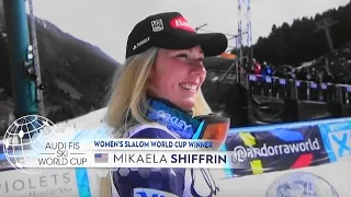 Mikaela SHIFFRIN - WINNER WORLD CUP Women's Slalom GLOBE- Highlights - Soldeu AND - 2023