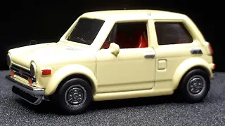 1/54 Honda N600 1970 by Hot Wheels with 3D printed wheels custom