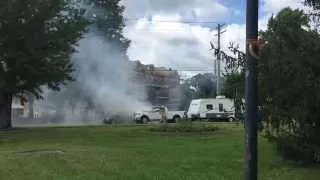 Truck Bursts into Flames in Berea, KY
