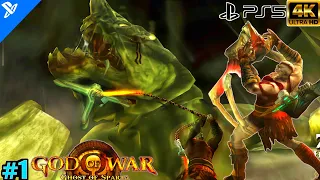 GOD OF WAR GHOST OF SPARTA REMASTERED - KRATOS VS SCYLLA WALKTHROUGH GAMEPLAY #1 (4K 60FPS PS5)