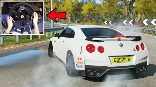 Forza Horizon 4 - Nissan GT-R | (w/ Steering Wheel) Gameplay