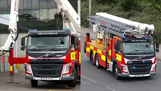 NEW 45m Aerial Ladder Platform Responding on Lights + Sirens!