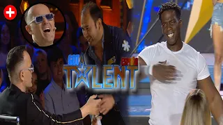 CONCURSANTE casi ROMPE LA MANO a RISTO MEJIDE en GOT TALENT "ME HA ROTO LA MANO"