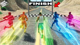 GTA 5 : Franklin & Shinchan Challenge Every Flash For Race In GTA 5 ! (GTA 5 Mods)