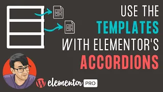 Use Templates with Elementor's Accordions