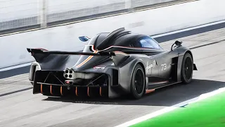 [3D Binaural Audio] 5 x Pagani Huayra R Screaming Like Old F1s during "Arte in Pista" Track Day!