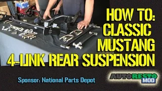 Classic Mustang Cougar New Ridetech 4 link rear suspension Episode 215 Autorestomod