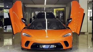 McLaren GT 2022 года - Детали экстерьера и интерьера (ультраэкзотический роскошный автомобиль)