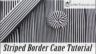 Getting Started with Polymer Clay: Striped Border Cane Tutorial