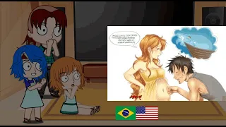 One Piece Nami's Family React to Luffy | Gacha React | One Piece |1/3|🇧🇷🇺🇸