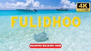 FULIDHOO 4K Walking Tour (Maldives) -  24 min Tour with Captions [4k UHD/30fps]