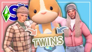 The Easter bunny twins ARE NOW TEENS || Sims 4 Occult Baby Challenge #74