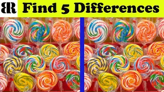 Find The Difference | Spot The 5 Differences | Very Hard - Only Geniuses Find ALL | 10 Rounds Candy