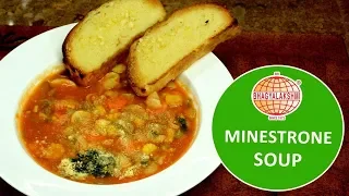 Minestrone Soup Recipe -Italian Vegetable and Pasta Soup,Healthy & Nutritious Soup -By Mukta Nagaraj