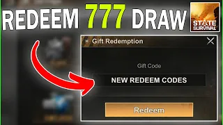 state of survival codes 777 draws 🟢 how to get 777 draws in state of survival