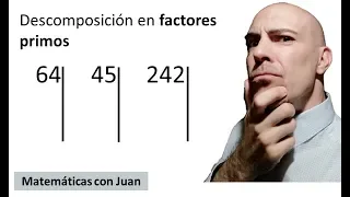 ▷ Cómo descomponer números en FACTORES PRIMOS ejemplos. Factorizar números