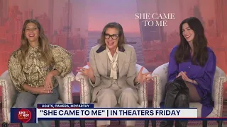 Anne Hathaway, Marisa Tomei talk new film "She Came to Me"