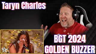 GOLDEN BUZZER performance Taryn Charles - Natural Woman | Britain's Got Talent 2024 | REACTION