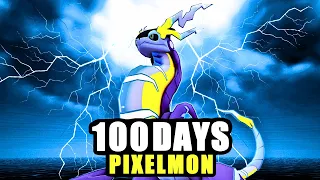 I Spent 100 Days Getting A LEGENDARY Team in Minecraft Pixelmon!