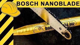 Smallest Chain Saw in the World - Bosch Nanoblade Test [GERMAN] - Bosch EasyCut 12 (German)