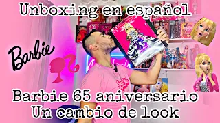 UNBOXING EN ESPAÑOL @Barbie 65 aniversario le cambiamos el look @Mattel #barbie #dolls #juguetes