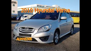 2010 Hyundai Verna used car inspection for export (AU446305),carwara 카와라 베르나 수출